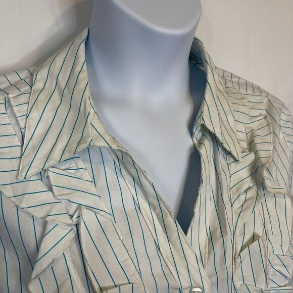 LANE BRYANT Ruffle Blouse Size 18 NWT - Picture 4 of 11